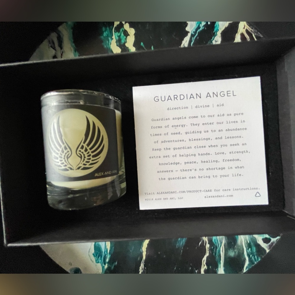 NIB Alex and Ani Wings Guardian Angel Votive Candle + Gift Box
